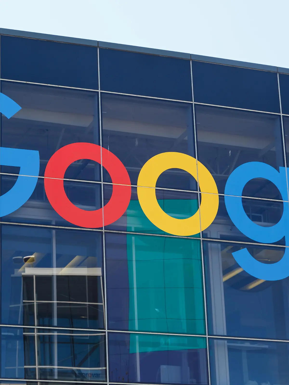 Mountain View, California 10. April 2019: Google logo headquarter headquarters HQ Zentrale Firmensitz Firma Silicon Valley Mountain View, Vereinigte Staaten.