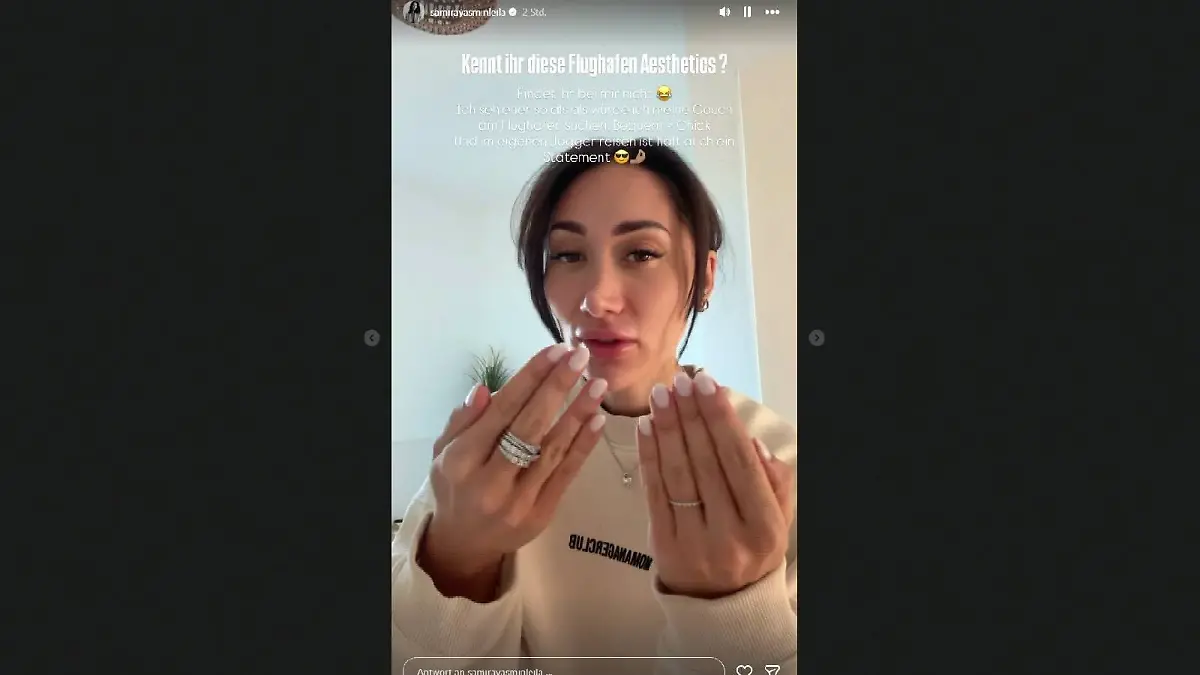 Samira Yavuz hat sich vor der großen Reise noch ein paar Beauty-Behandlungen unterzogen.