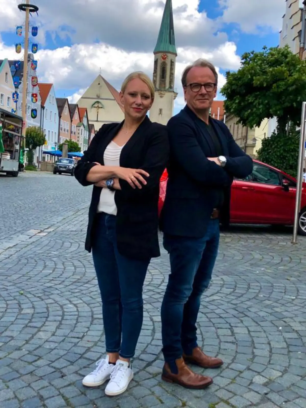 RTL-Reporter-Ehepaar Nadine und Martin to Roxel