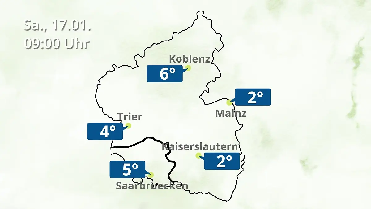 Rheinland-Pfalz, Saarland: Wie wird das Wetter? Regen- und Wolkenfilm für Mainz, Koblenz und Trier