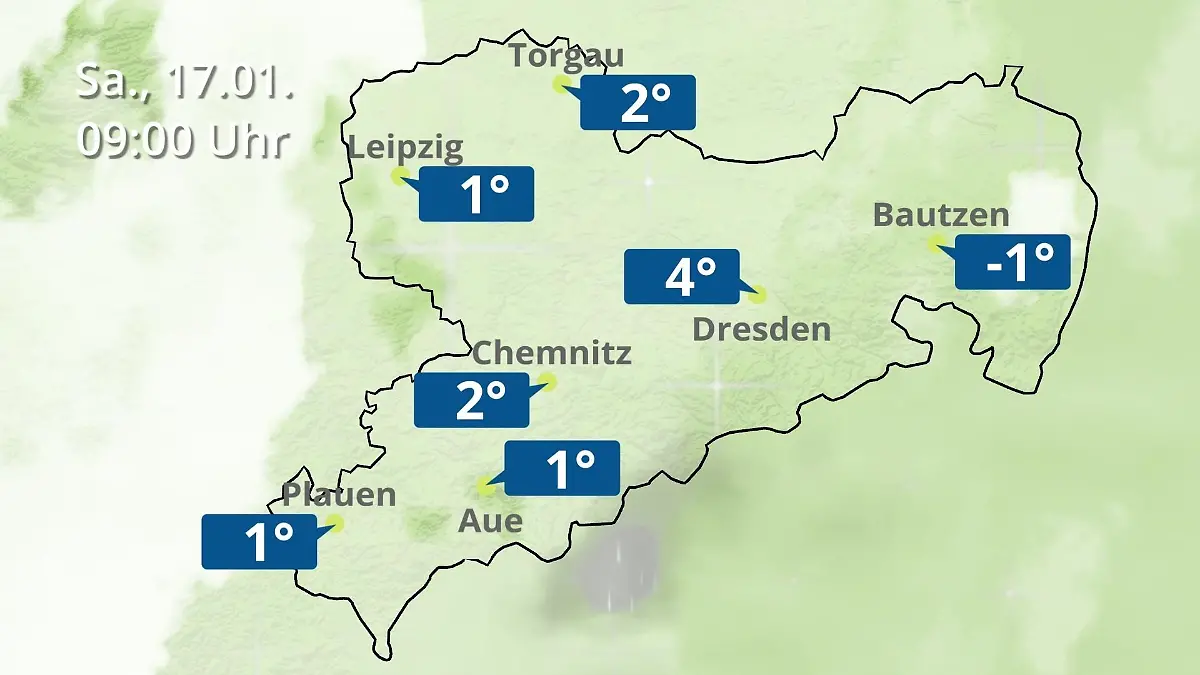 Sachsen: Wie wird das Wetter? Regen- und Wolkenfilm für Chemnitz, Dresden und Leipzig