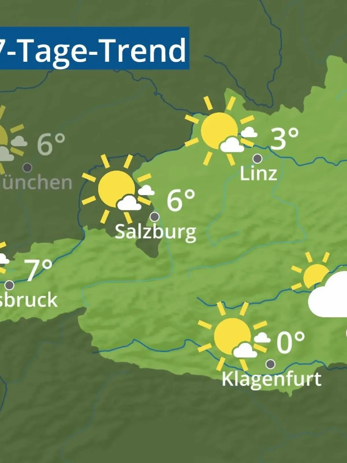 Bild zu: "Österreich: Wie wird das Wetter?"