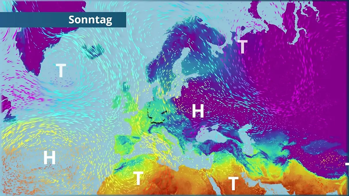 Prognose vom 17. Januar Der Strömungsfilm für Europa für 5 Tage