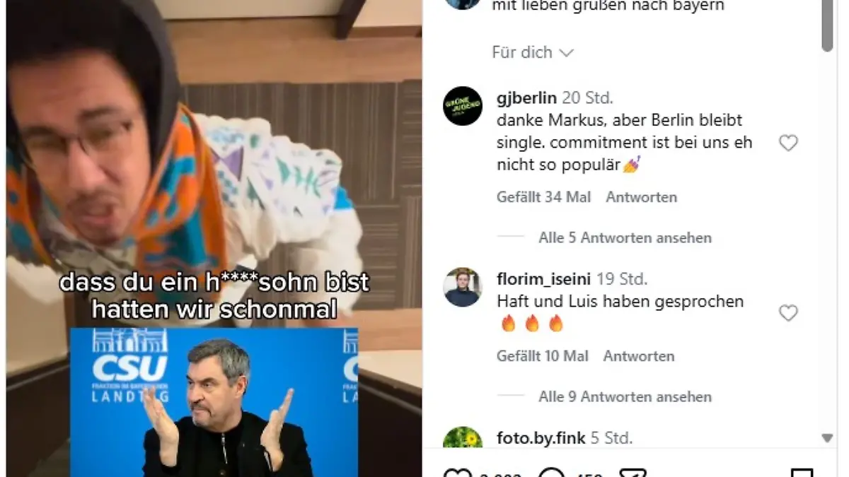 Grüne-Jugend-Chef Bogba beleidigt Söder als Hurensohn