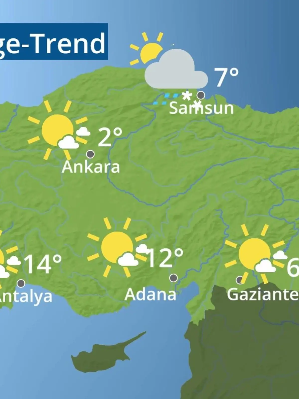 Bild zu: "Türkei: Wie wird das Wetter?"