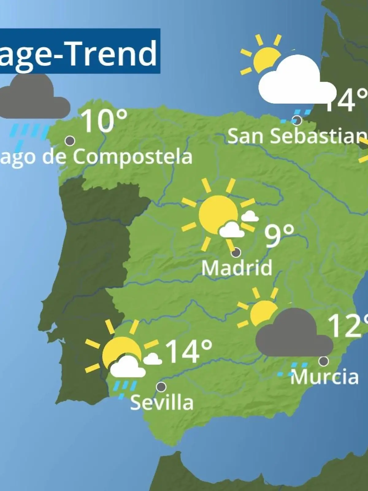 Bild zu: "Spanien: Wie wird das Wetter?"