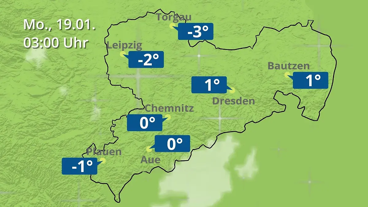 Sachsen: Wie wird das Wetter? Regen- und Wolkenfilm für Chemnitz, Dresden und Leipzig