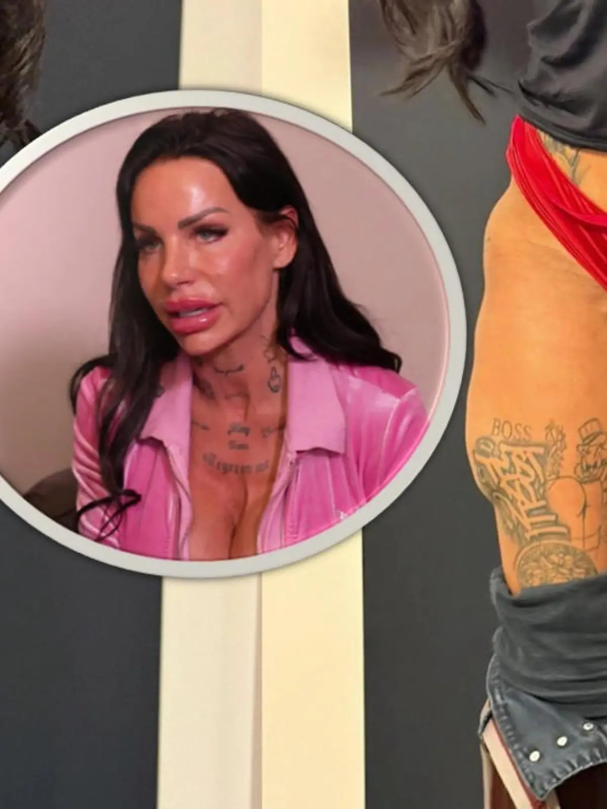 Bild zu: "Gina-Lisa Lohfink ist der Po in die Beine gerutscht"