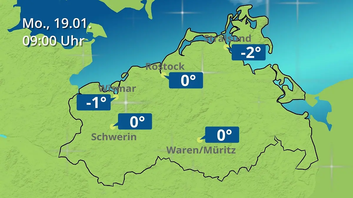 Mecklenburg-Vorpommern: Wie wird das Wetter? Regen- und Wolkenfilm für Rostock, Rügen und die Ostseeküste