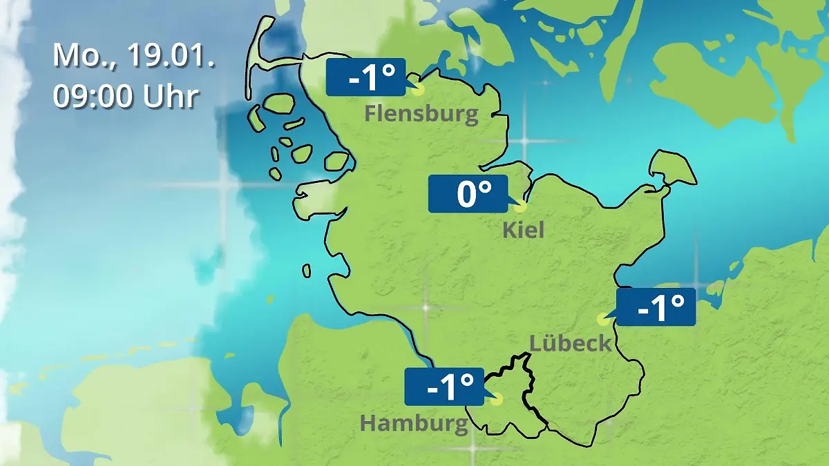 Hamburg, Schleswig-Holstein: Wie wird das Wetter? Regen- und Wolkenfilm für die Nordsee- und Ostseeküste