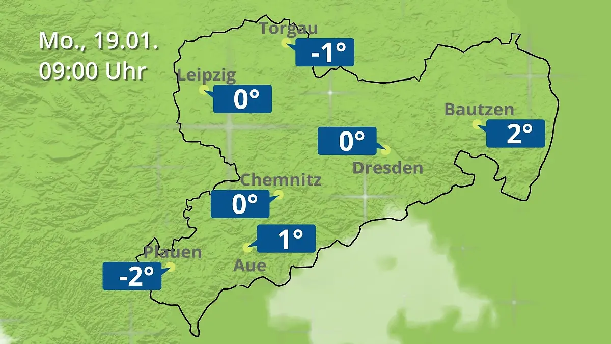 Sachsen: Wie wird das Wetter? Regen- und Wolkenfilm für Chemnitz, Dresden und Leipzig