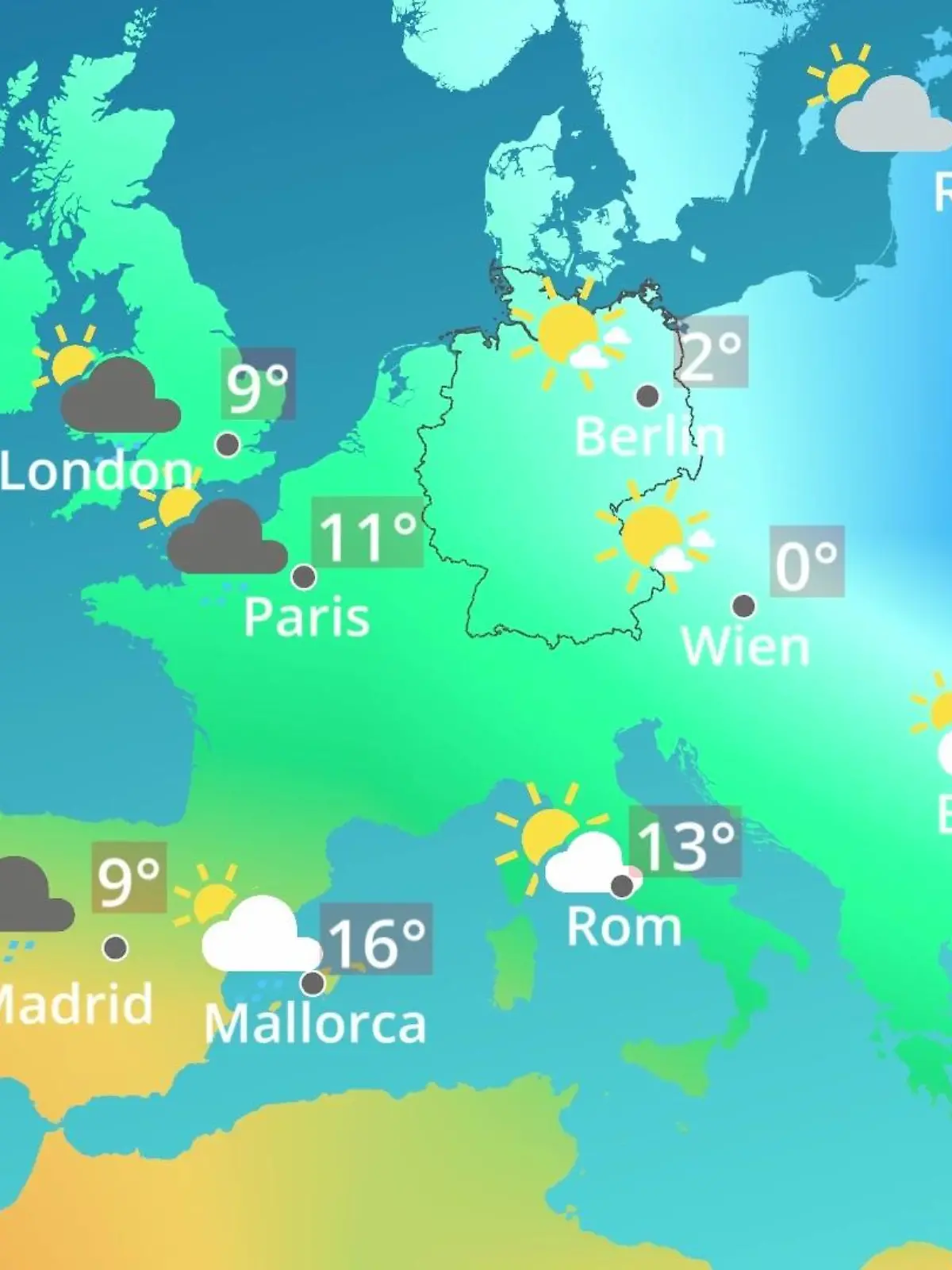 Bild zu: "Europa: Wie wird das Wetter?"