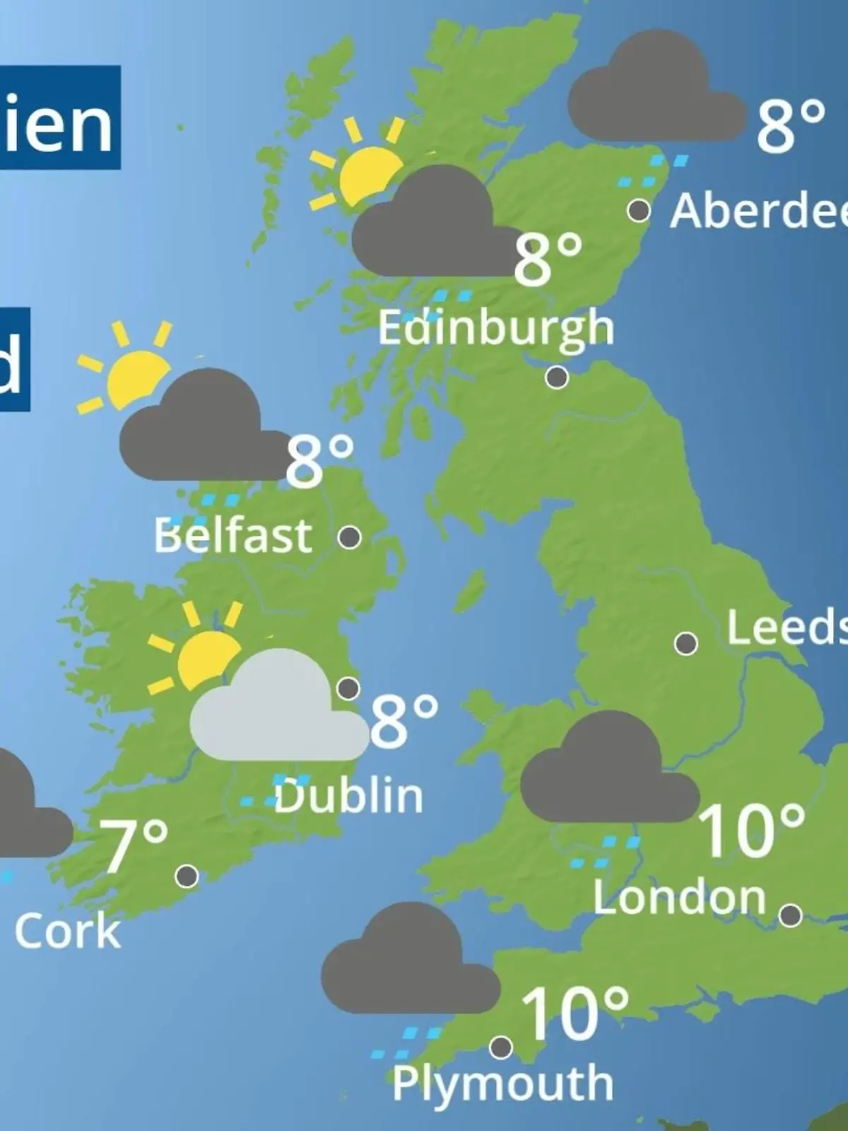 Bild zu: "England, Schottland, Wales: Wie wird das Wetter?"