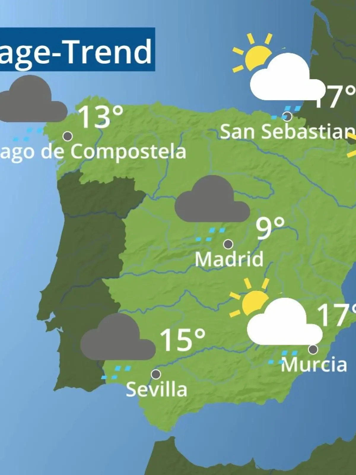 Bild zu: "Spanien: Wie wird das Wetter?"