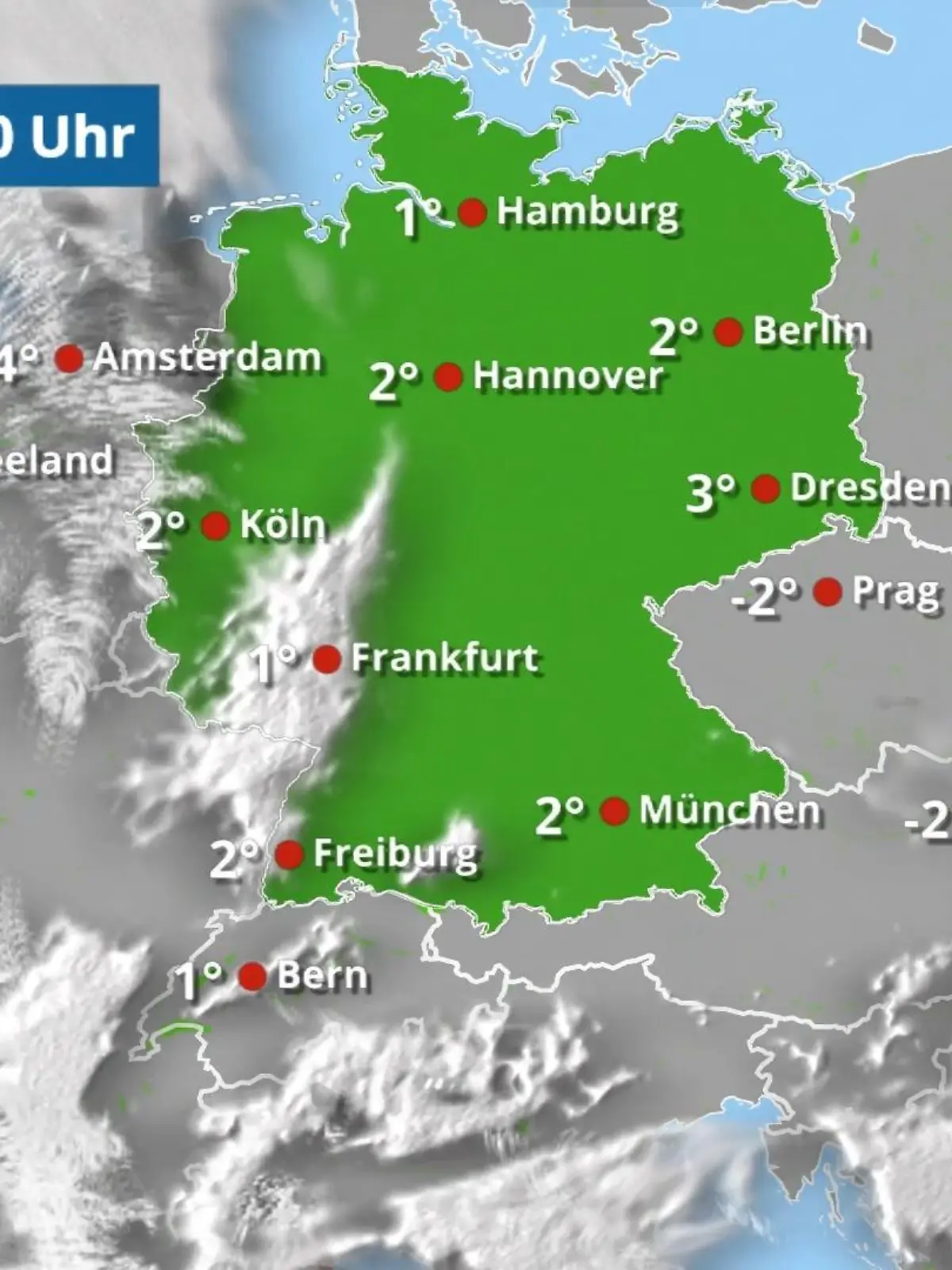 Bild zu: "Sternenklare Nacht und viel Sonne auch am Dienstag"