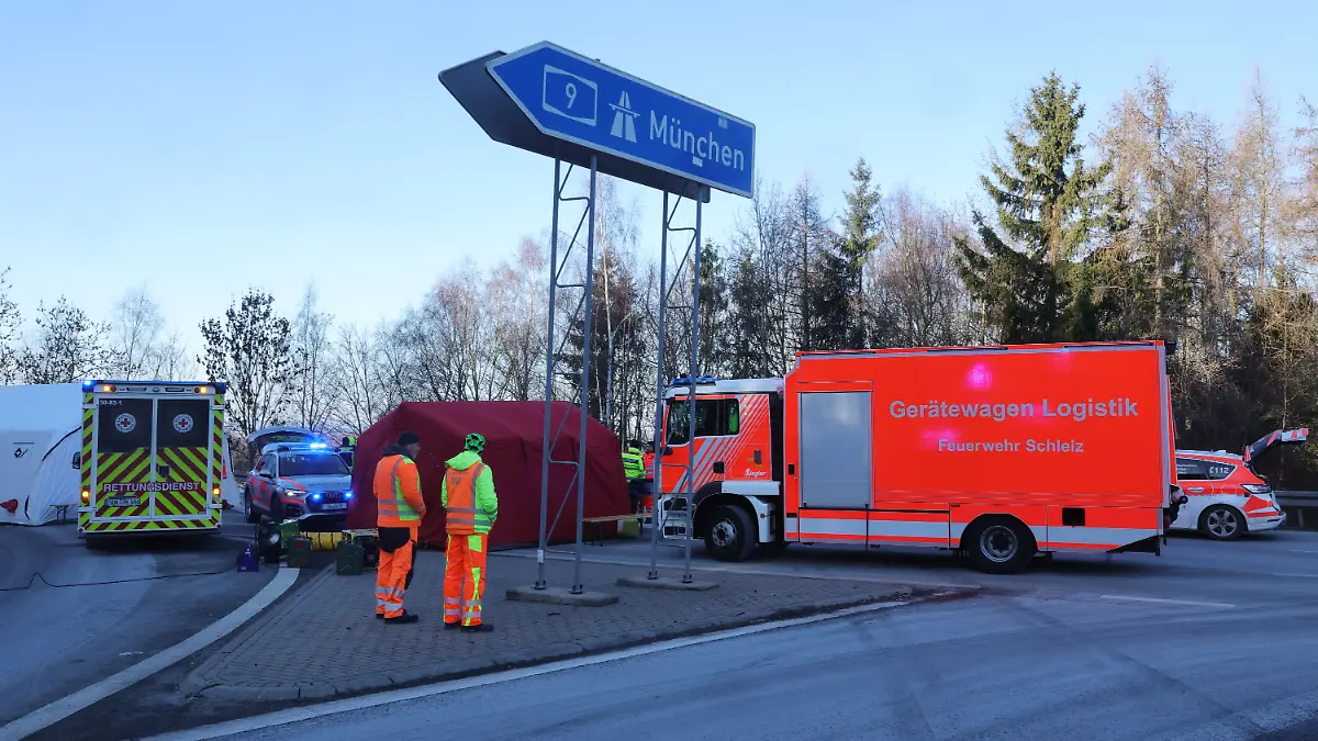 Busunfall in Thüringen