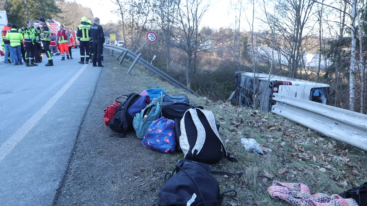 Busunfall in Thüringen