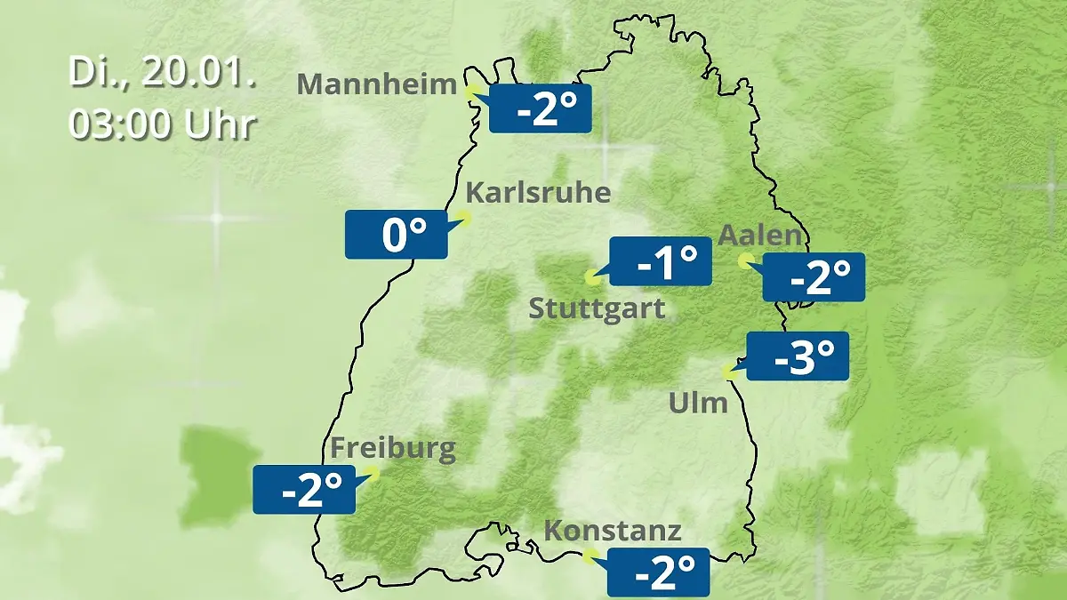 Baden-Württemberg: Wie wird das Wetter? Regen- und Wolkenfilm für Stuttgart, Mannheim und Karlsruhe