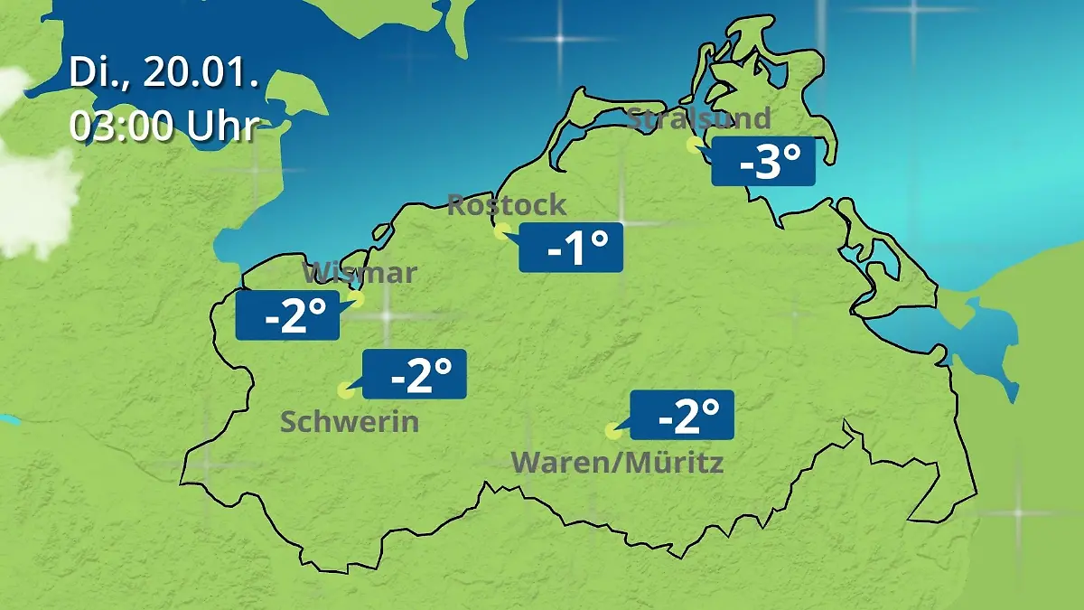Mecklenburg-Vorpommern: Wie wird das Wetter? Regen- und Wolkenfilm für Rostock, Rügen und die Ostseeküste