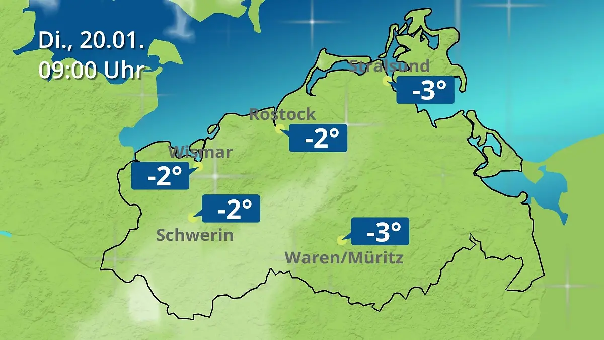 Mecklenburg-Vorpommern: Wie wird das Wetter? Regen- und Wolkenfilm für Rostock, Rügen und die Ostseeküste