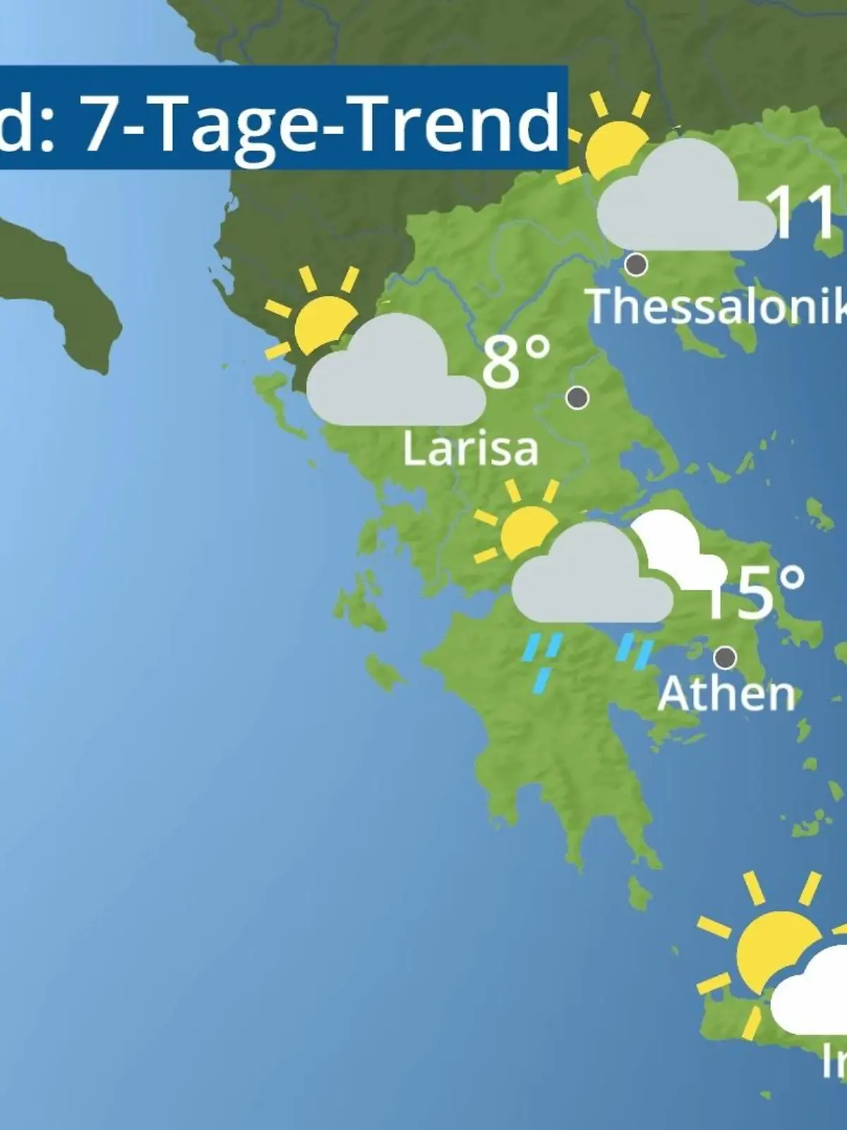 Bild zu: "Griechenland: Wie wird das Wetter?"