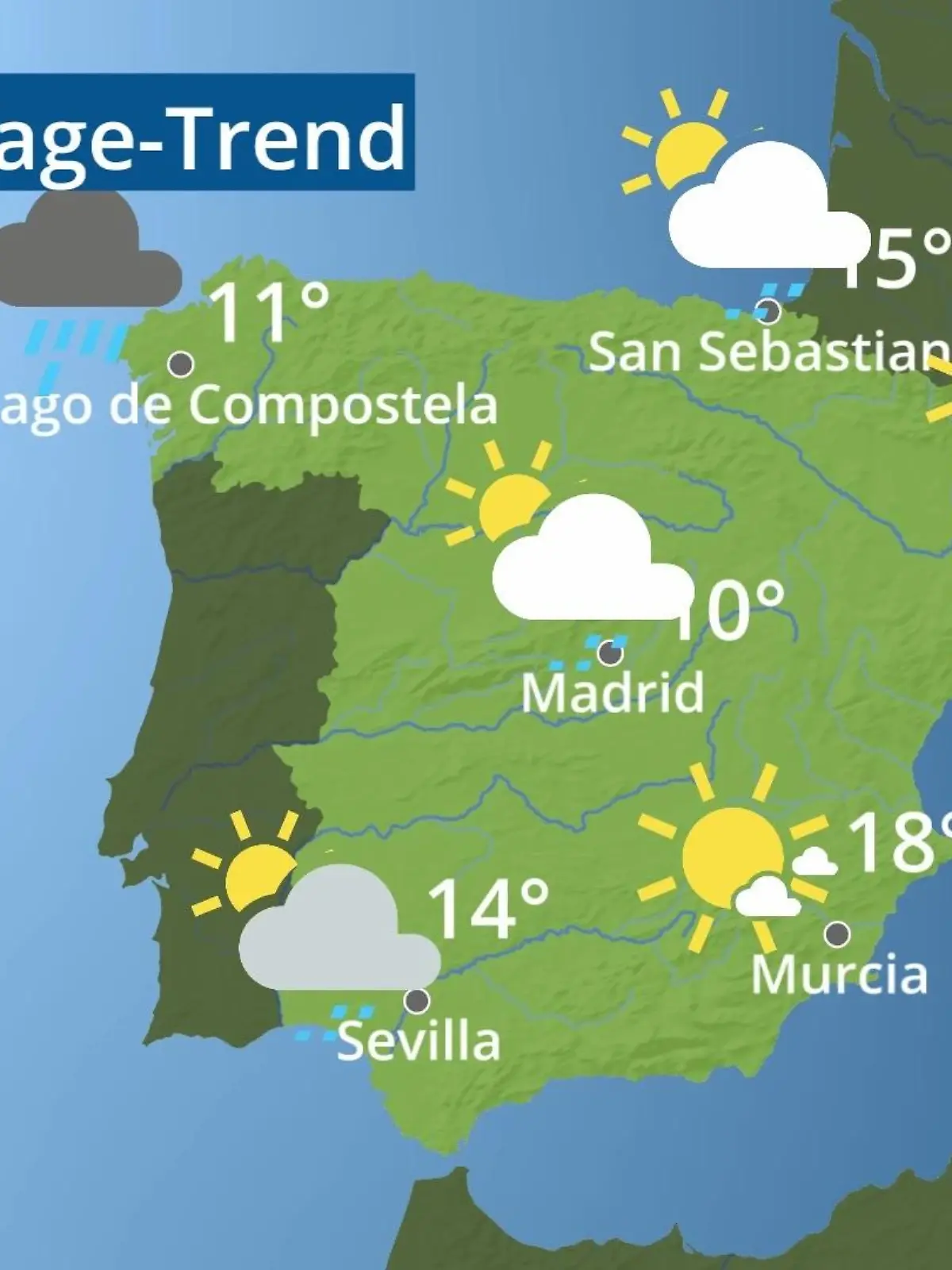 Bild zu: "Spanien: Wie wird das Wetter?"