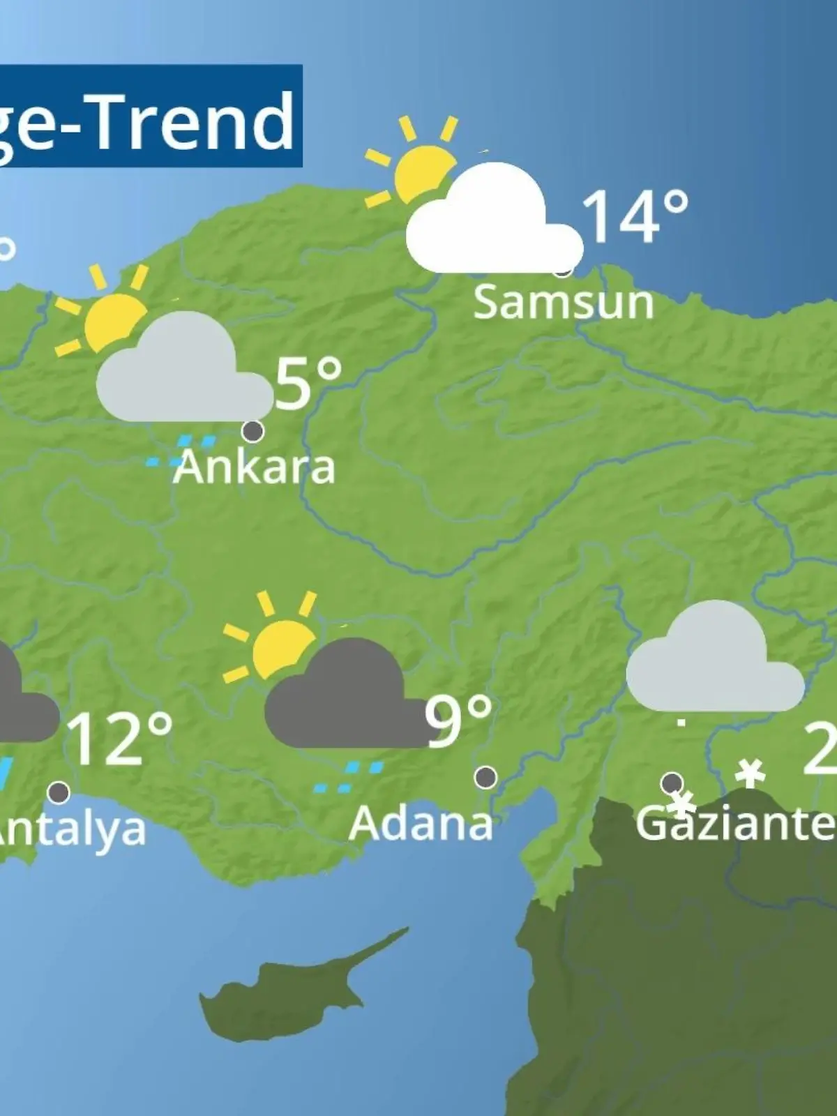 Bild zu: "Türkei: Wie wird das Wetter?"