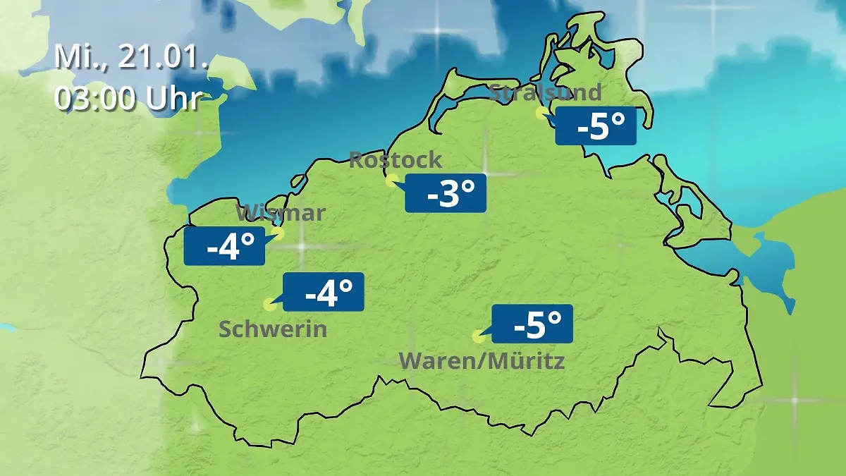 Mecklenburg-Vorpommern: Wie wird das Wetter? Regen- und Wolkenfilm für Rostock, Rügen und die Ostseeküste