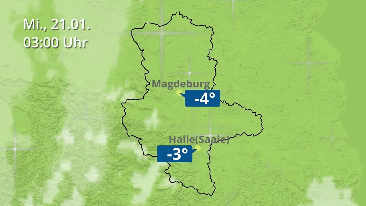 Sachsen-Anhalt: Wie wird das Wetter? Regen und Wolkenfilm für Halle und Magdeburg