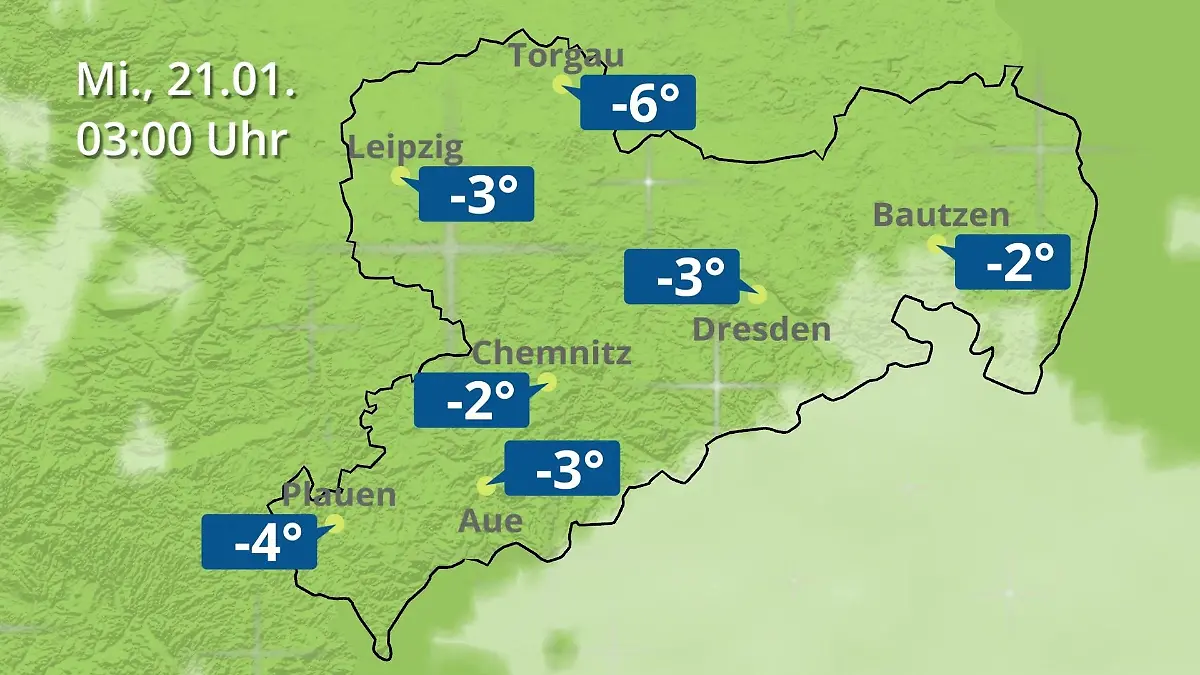 Sachsen: Wie wird das Wetter? Regen- und Wolkenfilm für Chemnitz, Dresden und Leipzig
