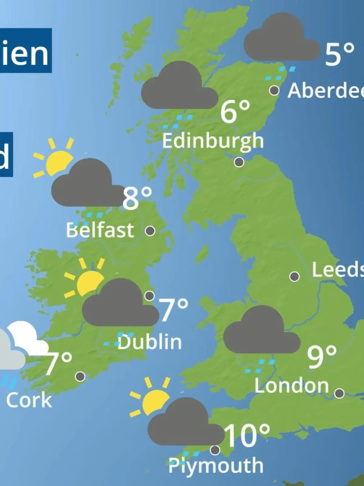Bild zu: "England, Schottland, Wales: Wie wird das Wetter?"