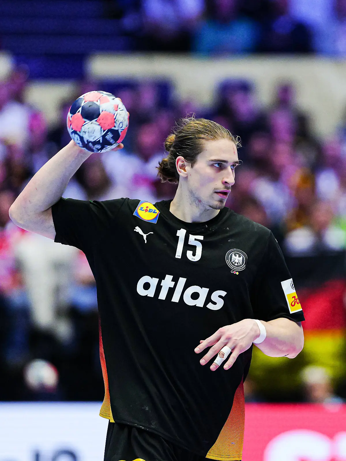 Juri Knorr ist seit Oktober 2025 in der deutschen Handball-Nationalmannschaft.