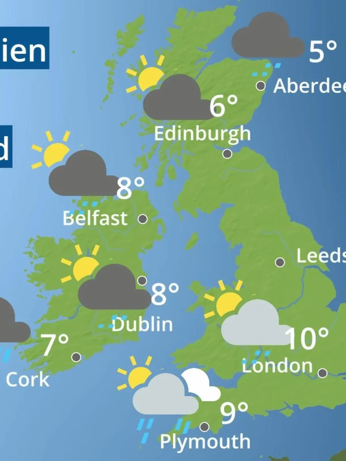 Bild zu: "England, Schottland, Wales: Wie wird das Wetter?"