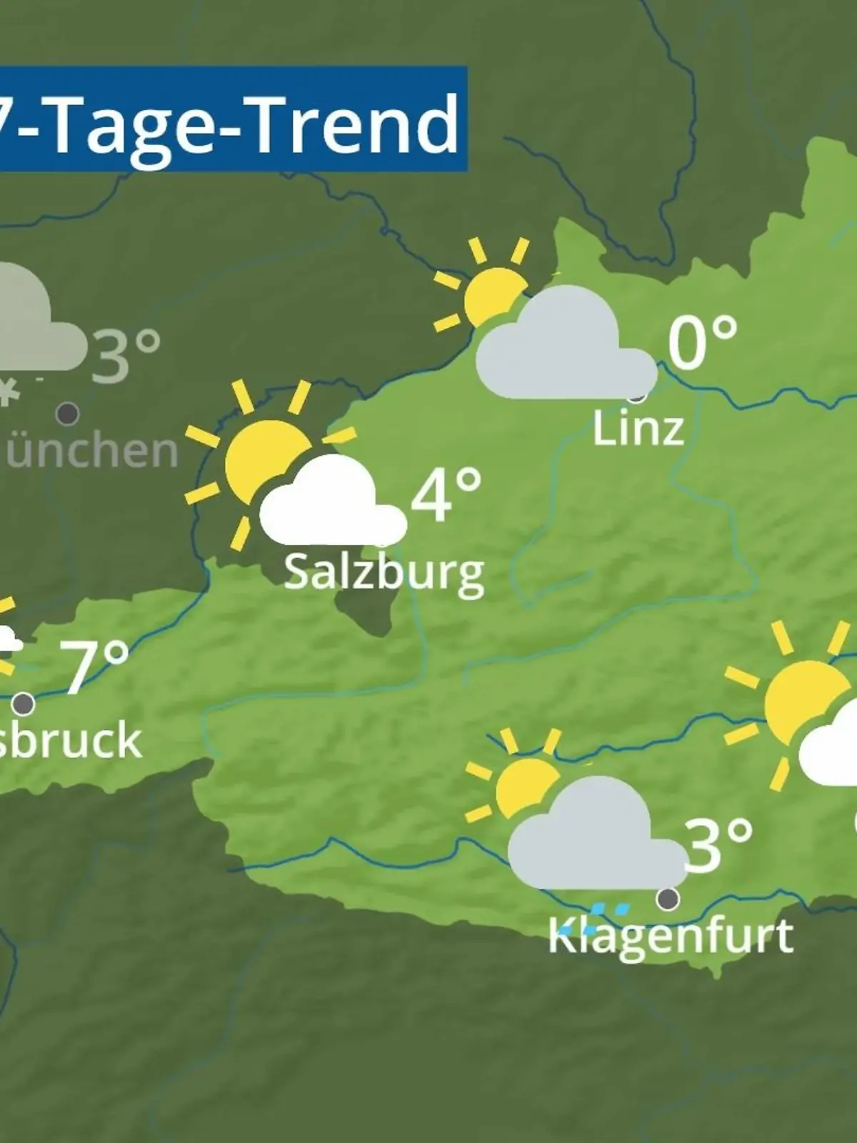 Bild zu: "Österreich: Wie wird das Wetter?"