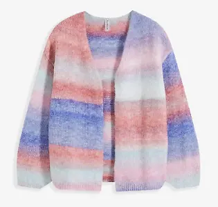 Grobstrickjacke aus weichem Woll-Mix