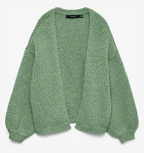 Strickjacke in Hellgrün