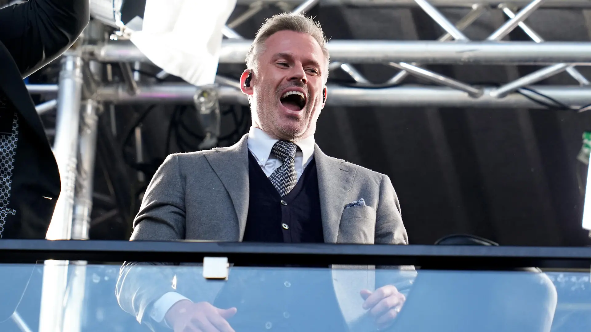 Jamie Carragher during the Uefa Champions League Final match between Paris Saint-Germain and FC Internazionale at Allianz Arena Munich Germany on 31 May 2025. (Photo Photo Goal Pix/Matteo Ciambelli)