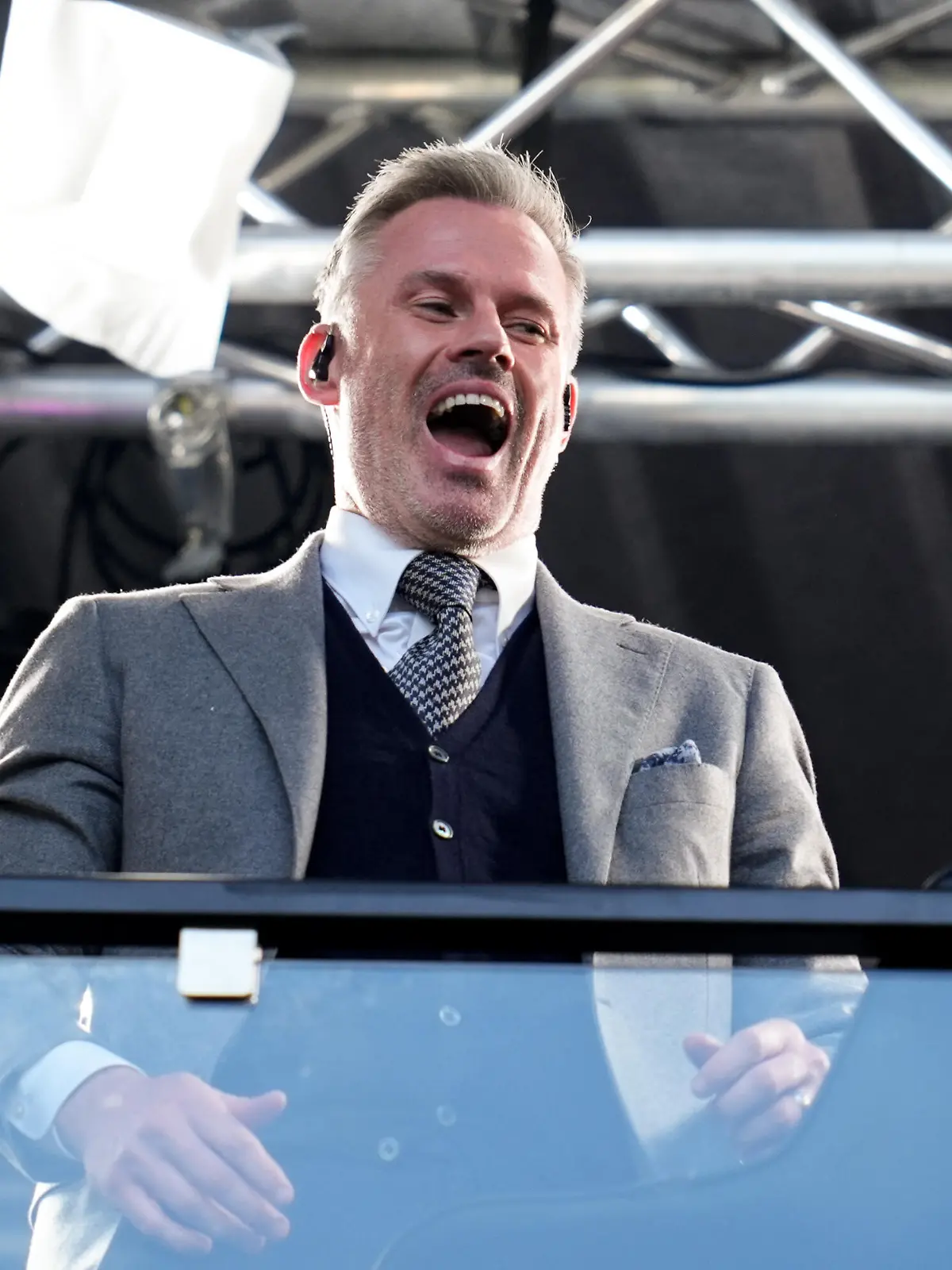 Jamie Carragher during the Uefa Champions League Final match between Paris Saint-Germain and FC Internazionale at Allianz Arena Munich Germany on 31 May 2025. (Photo Photo Goal Pix/Matteo Ciambelli)