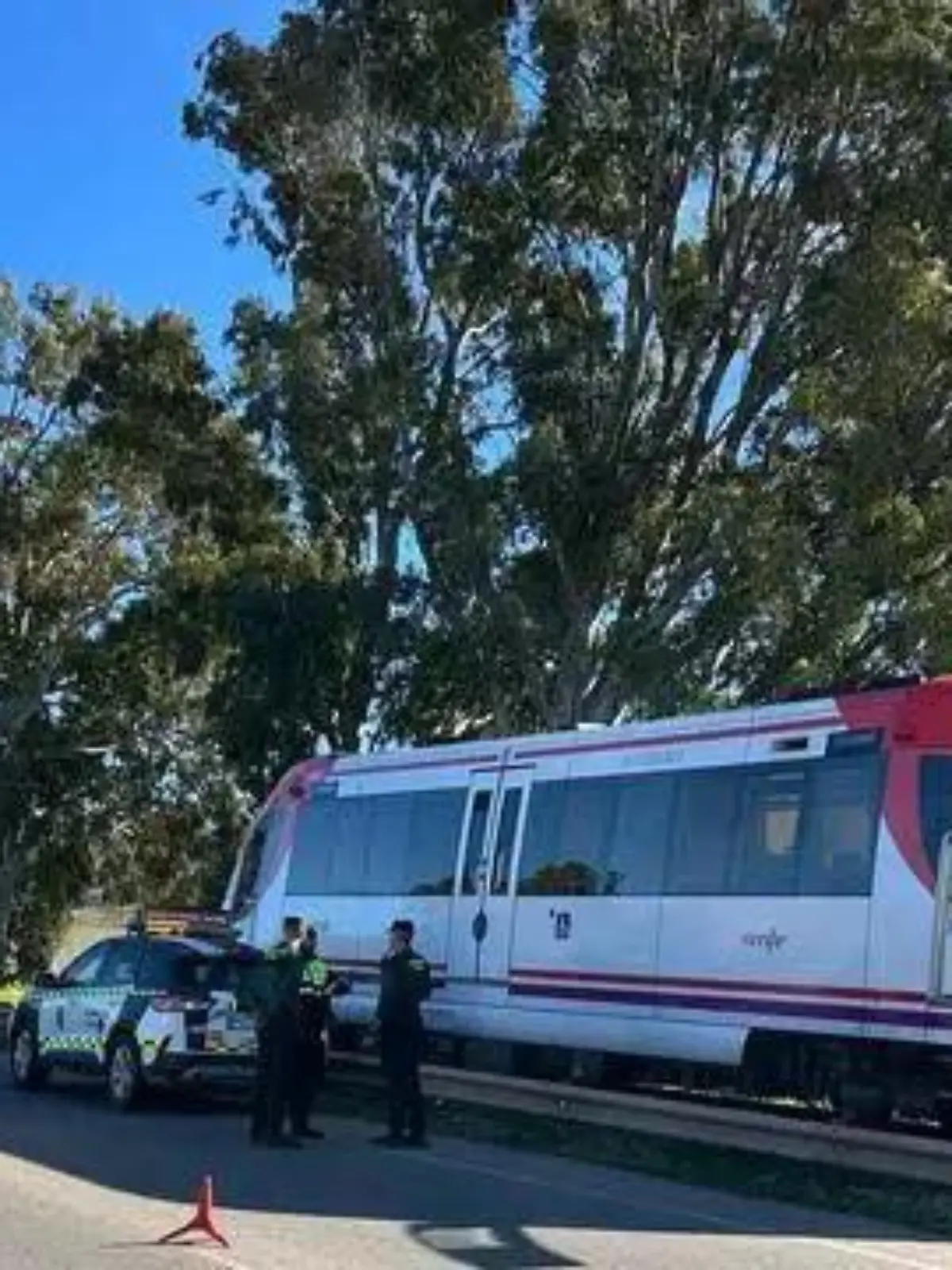 Der Zug nach dem Unfall