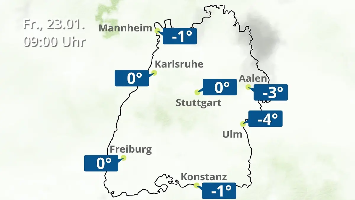 Baden-Württemberg: Wie wird das Wetter? Regen- und Wolkenfilm für Stuttgart, Mannheim und Karlsruhe