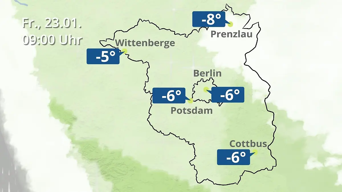 Berlin und Brandenburg: Wie wird das Wetter? Regen- und Wolkenfilm für Potsdam, Cottbus und Wittenberge