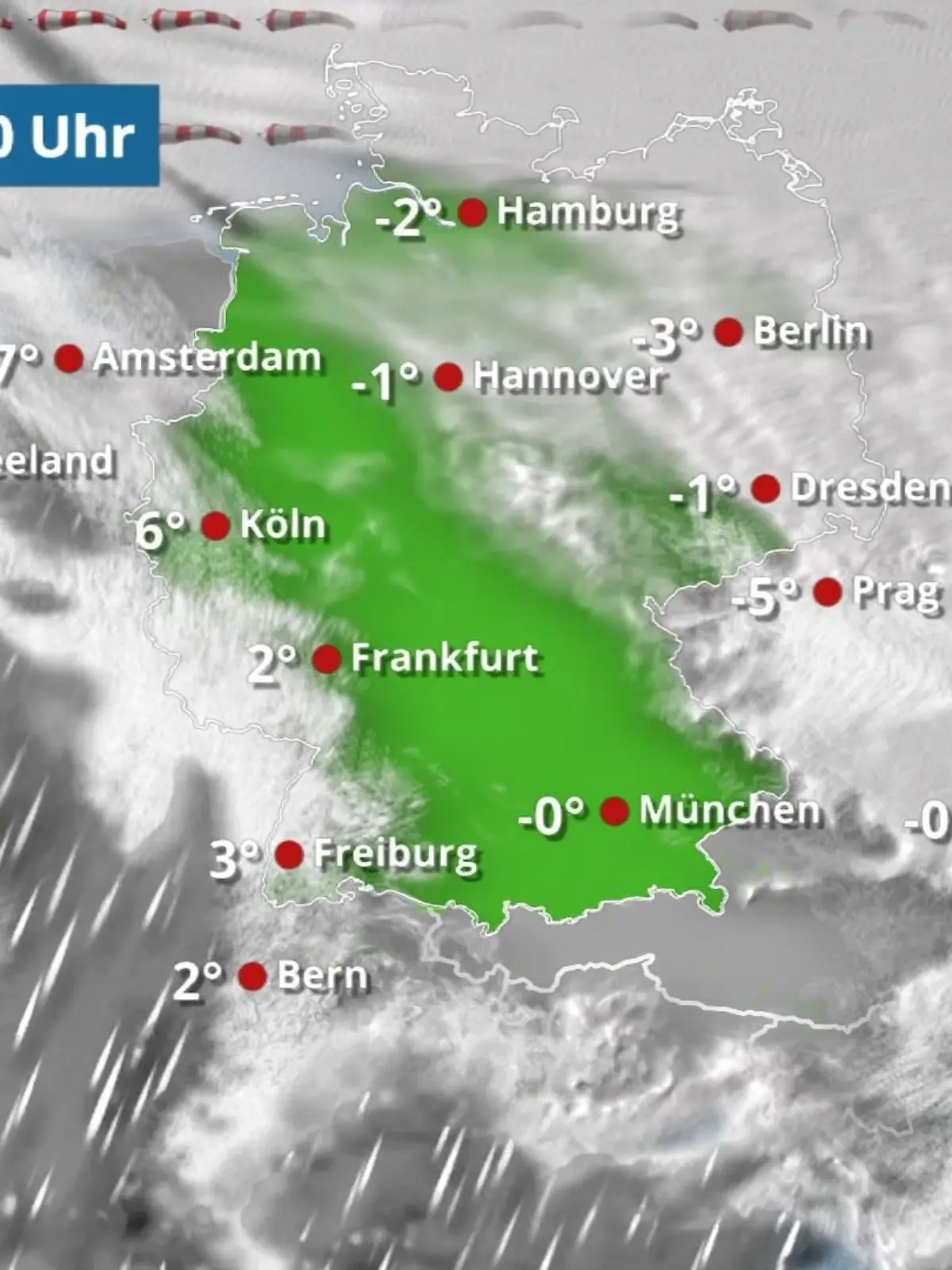 Bild zu: "Teils gefährliche Niederschläge"