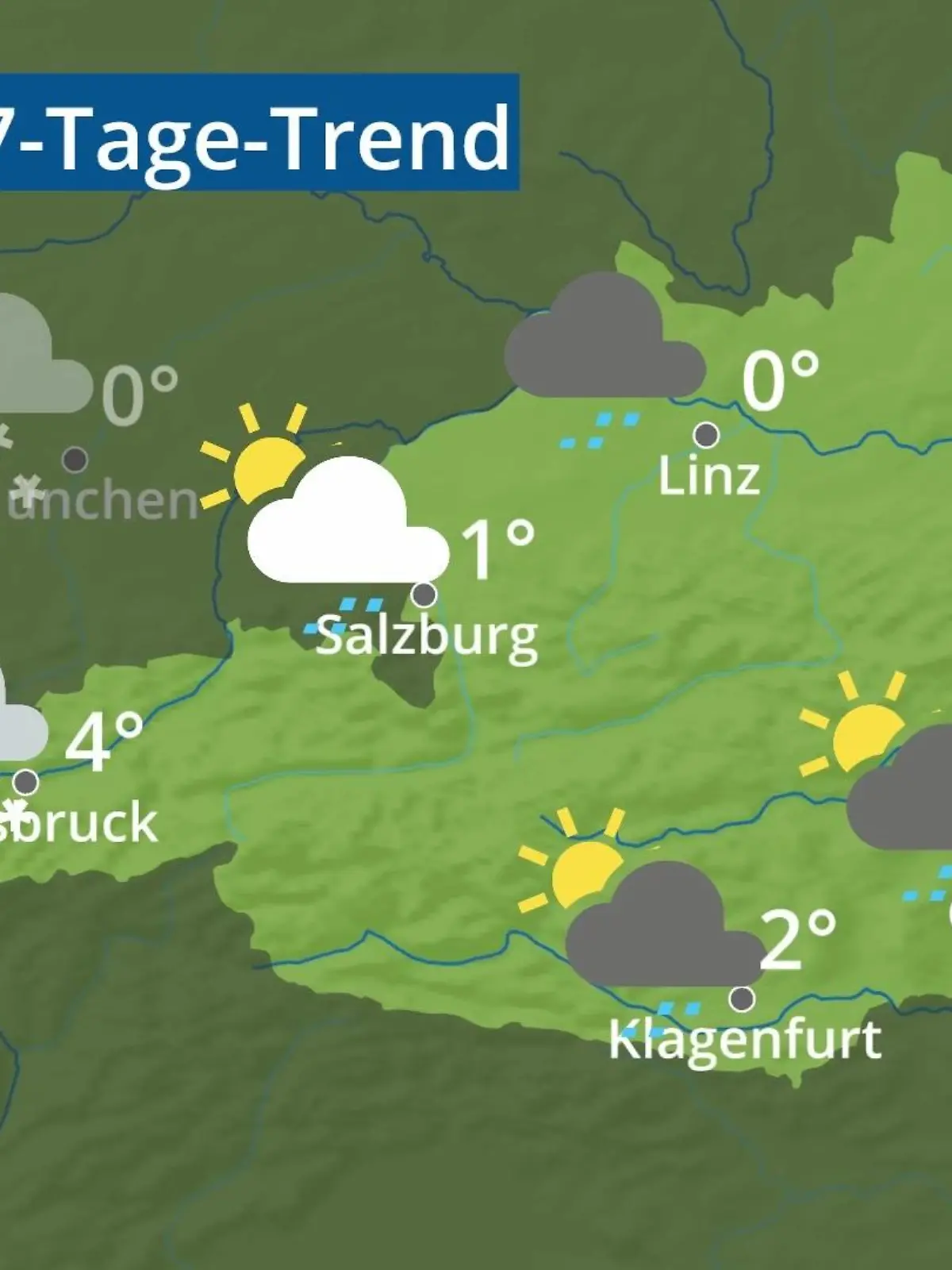 Bild zu: "Österreich: Wie wird das Wetter?"