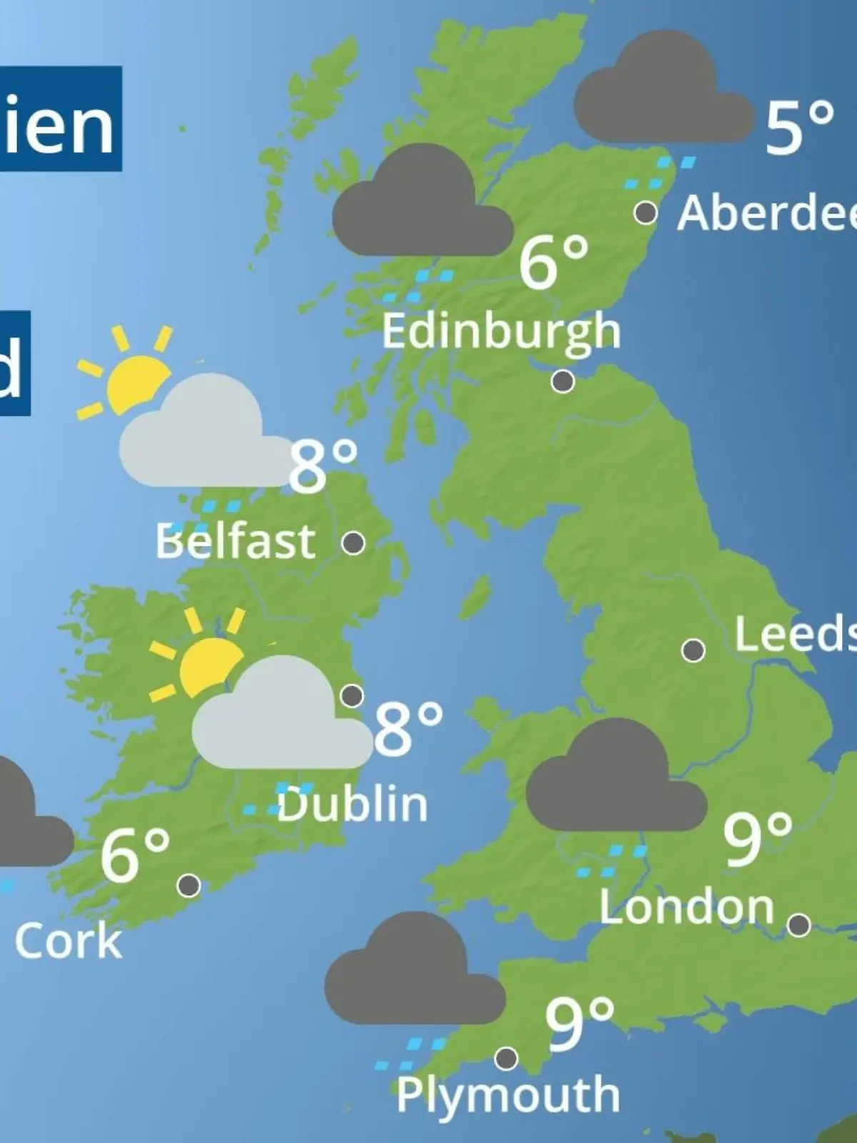 Bild zu: "England, Schottland, Wales: Wie wird das Wetter?"
