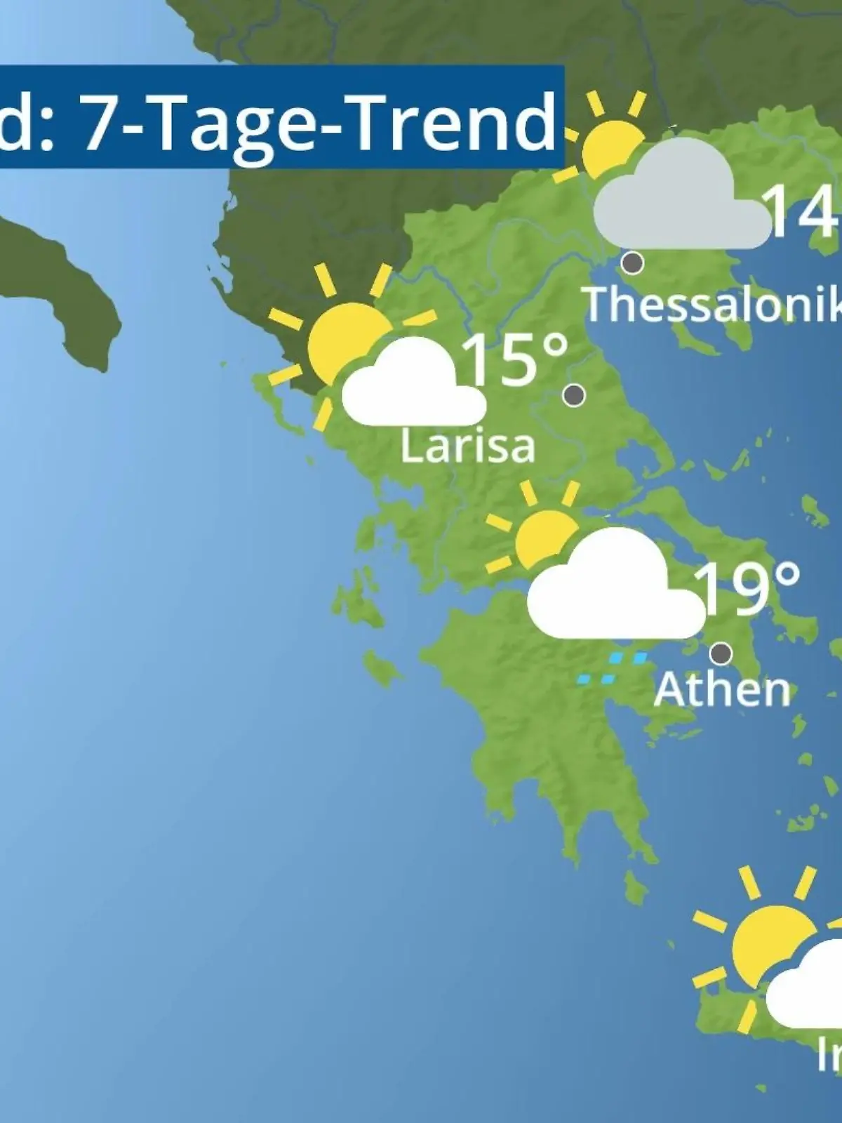 Bild zu: "Griechenland: Wie wird das Wetter?"