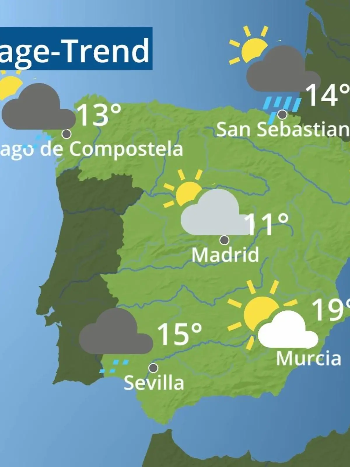 Bild zu: "Spanien: Wie wird das Wetter?"