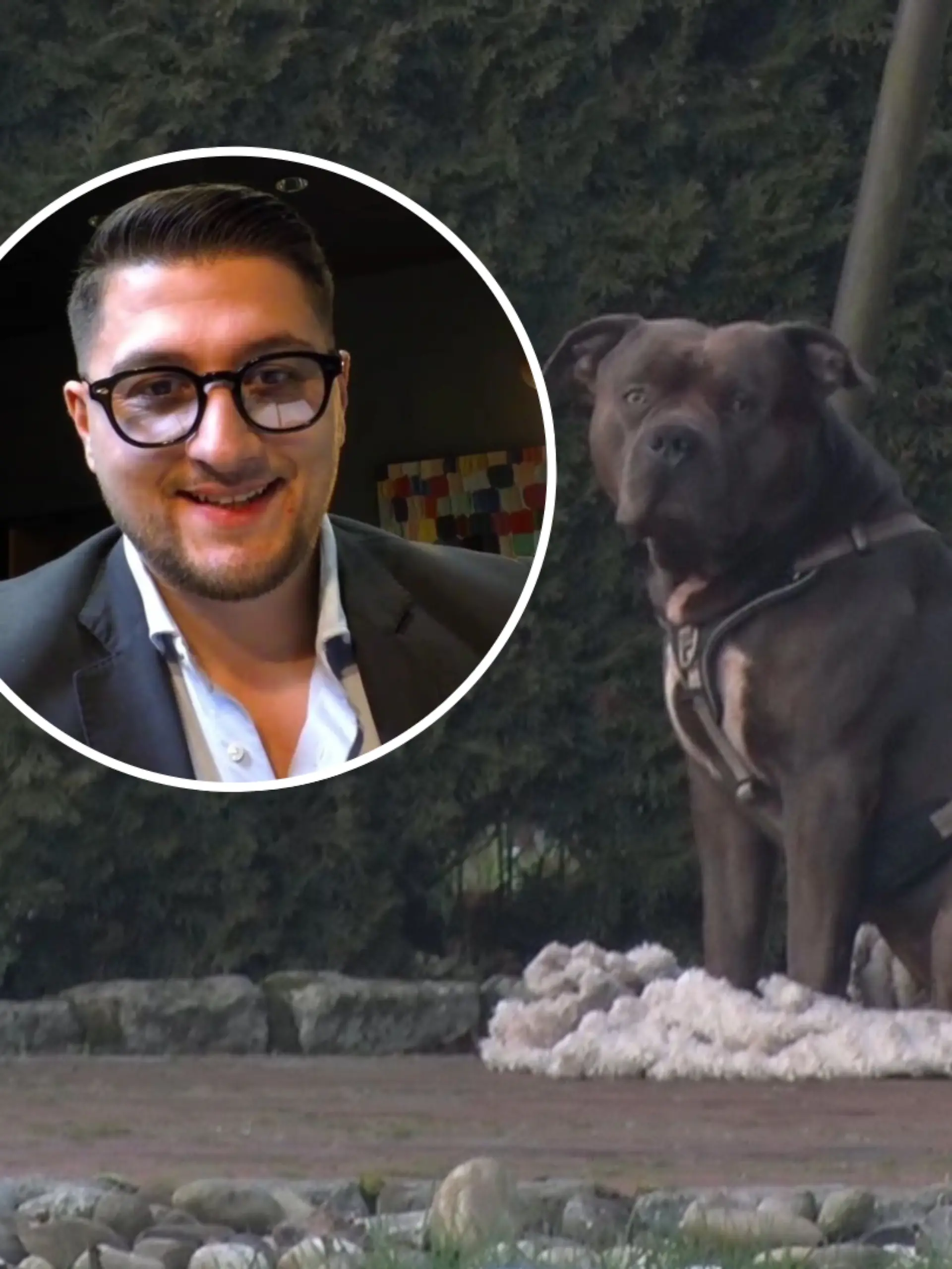 Antonio Vella setzt sich für Hund Sam ein. 