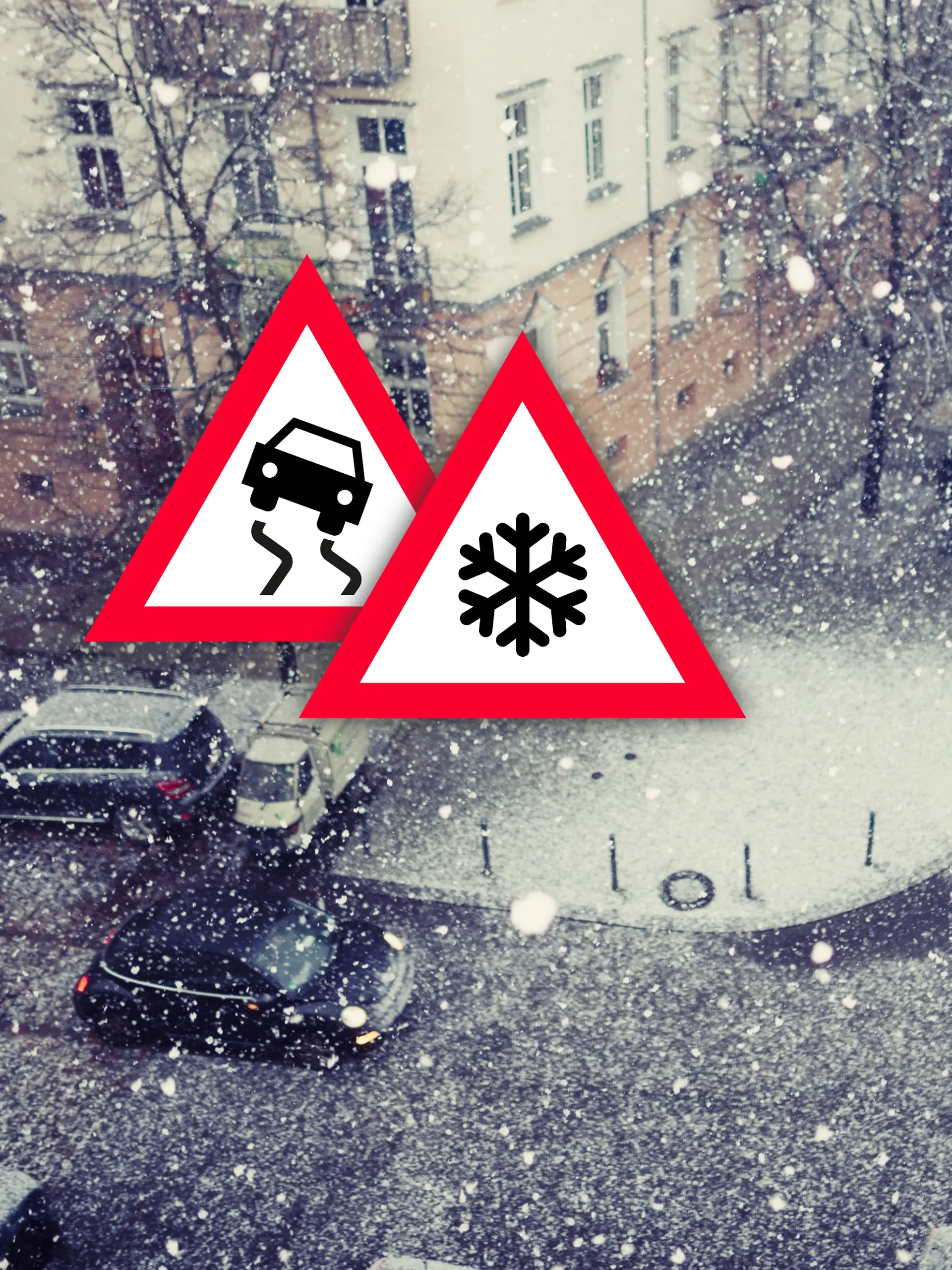 Erst Glatteis, dann Neuschnee: Vorsicht auf Straßen und Wegen!