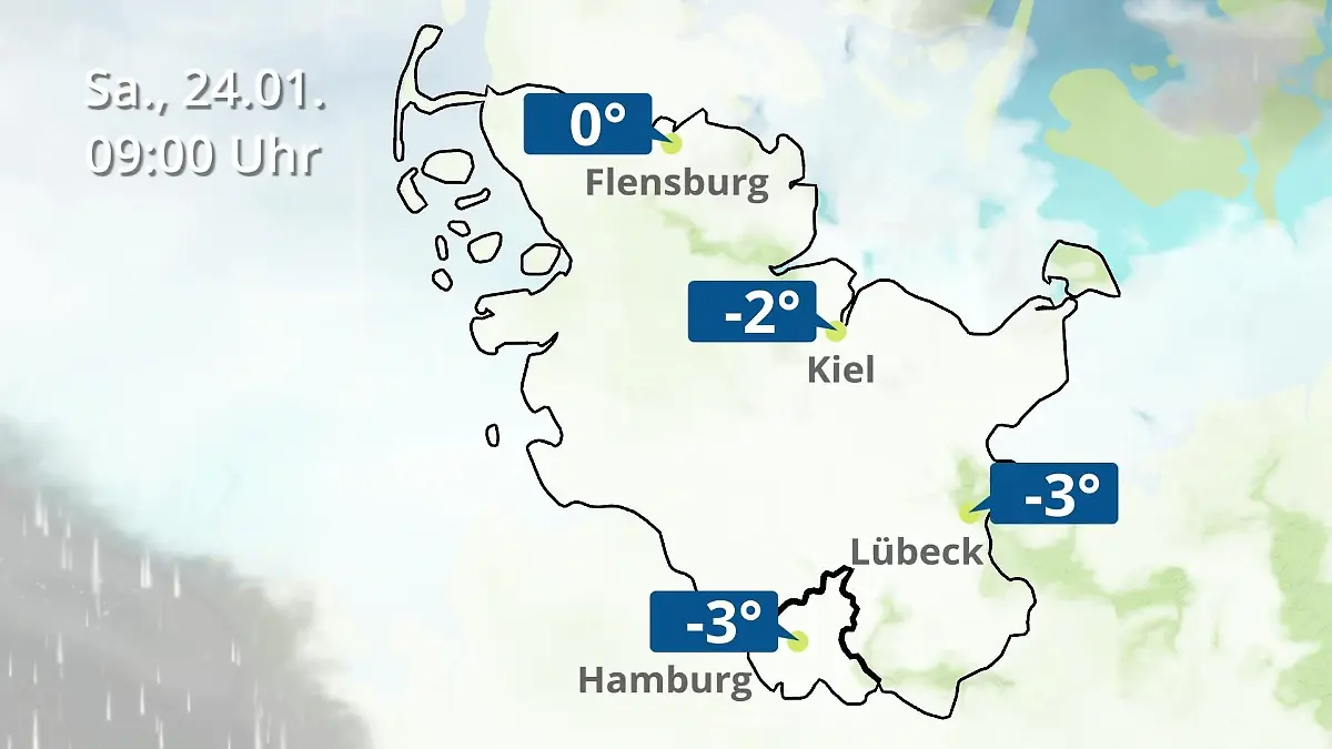 Hamburg, Schleswig-Holstein: Wie wird das Wetter? Regen- und Wolkenfilm für die Nordsee- und Ostseeküste