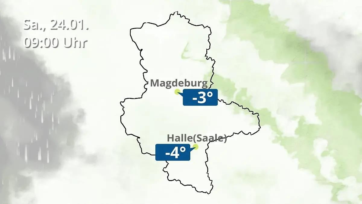 Sachsen-Anhalt: Wie wird das Wetter? Regen und Wolkenfilm für Halle und Magdeburg